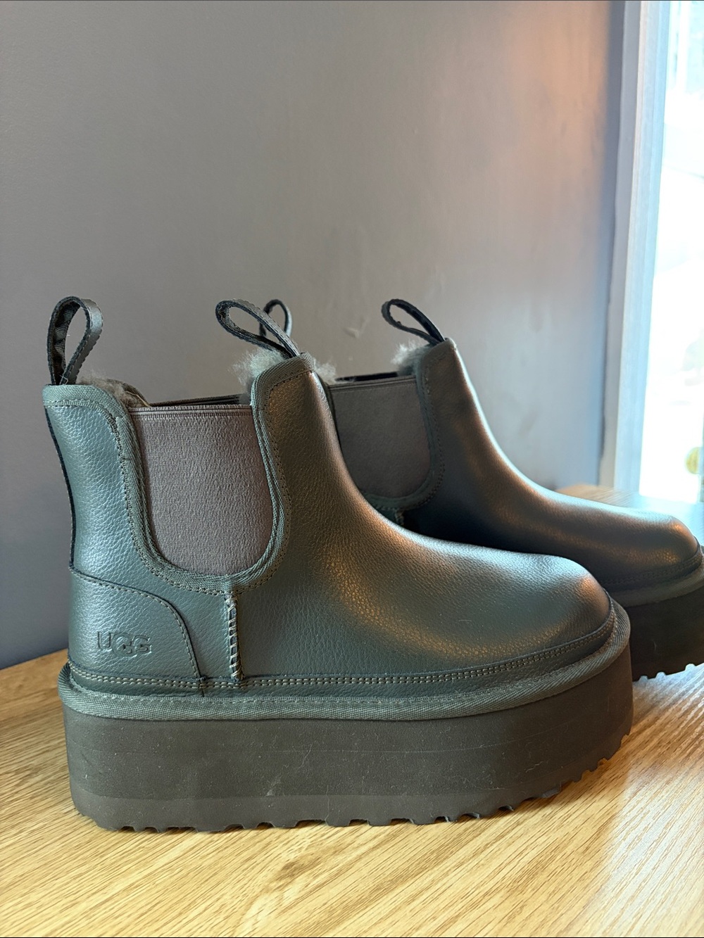 UGG Leather platform boots
